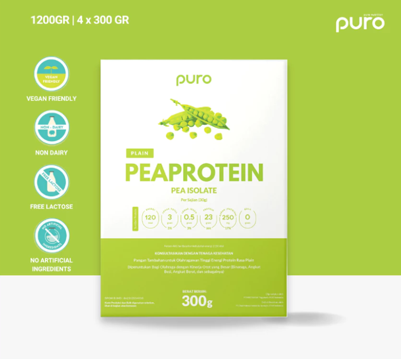 Beyond Nutrisi Puro VEGA-PRO Pea Protein Isolate Plain