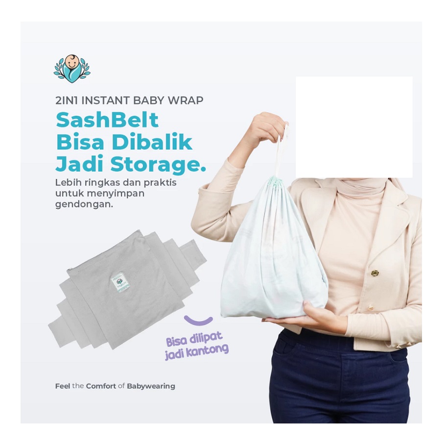  Bayiku.id 2 in 1 Instant Baby Wrap