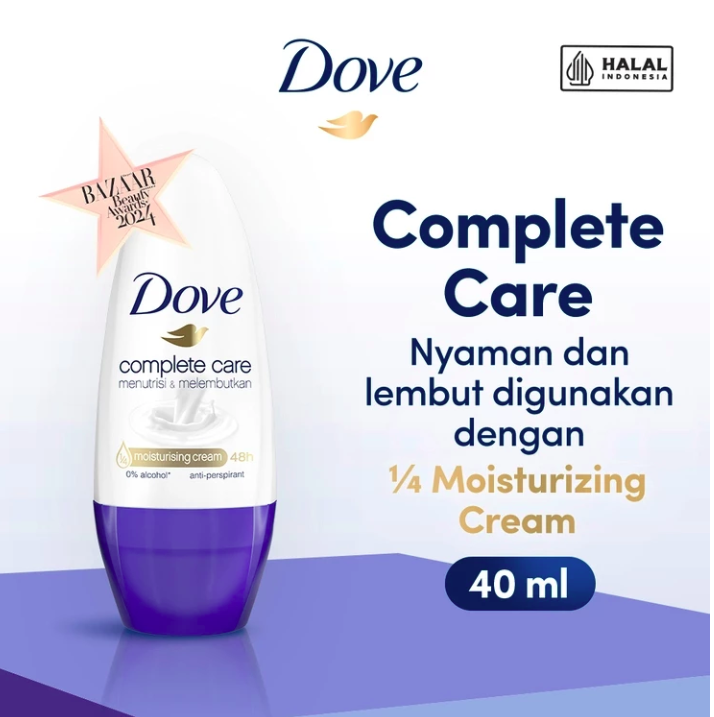 Unilever Indonesia Dove Complete Care Antiperspirant Deodorant Roll On