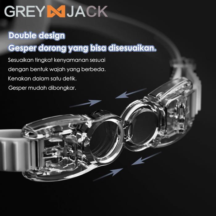 Grey Jack Swimming Goggles Mirror Lens  4