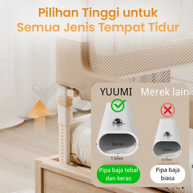 Yuumi Pagar Kasur Pengaman Bayi Versi Upgrade 4
