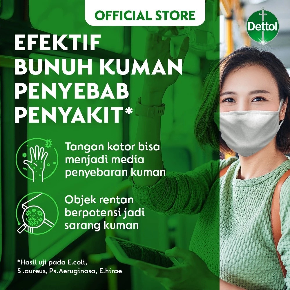 Reckitt Benckiser Indonesia Dettol 2 in 1 Sanitizer Spray Citrus Tea