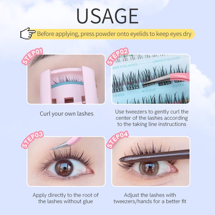 MLEN DIARY MLEN DIARY Glueless Falsies Sunflower
