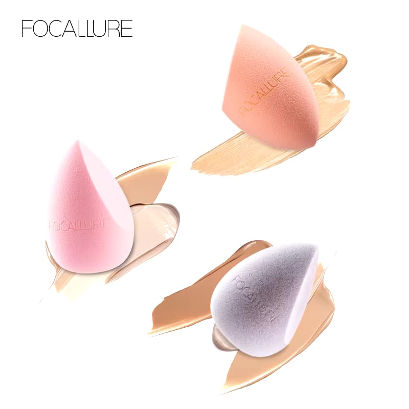 FCL Internasional Indonesia FOCALLURE Makeup Sponge Soft Microfiber Velvet
