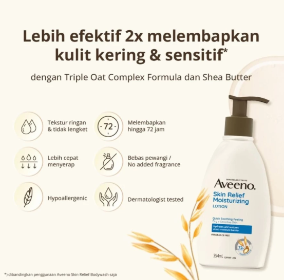Johnson & Johnson Indonesia Aveeno Skin Relief Moisturizing Lotion