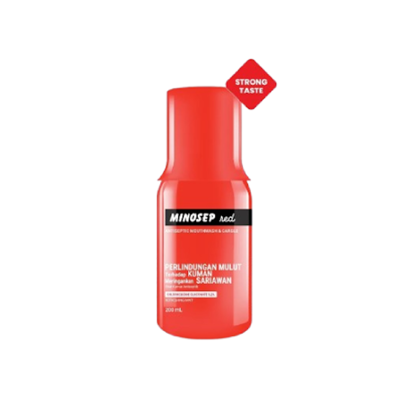 MINOSEP Red Antiseptic Mouthwash 1