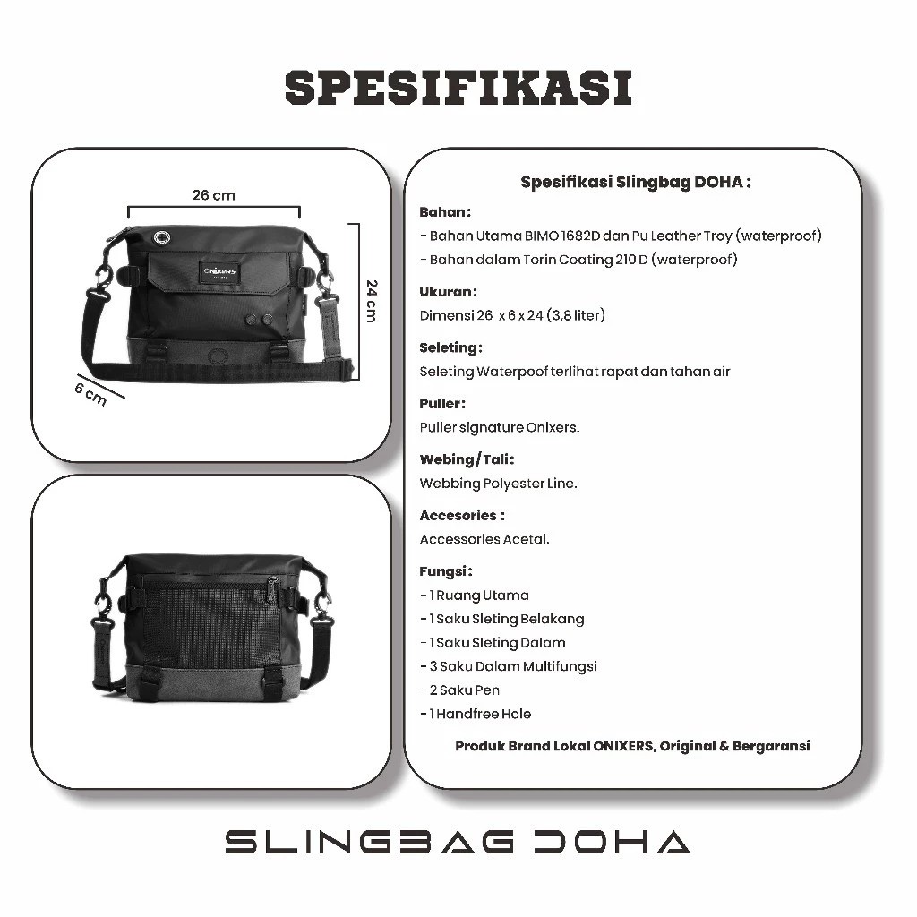  Onixers Doha Sling Bag
