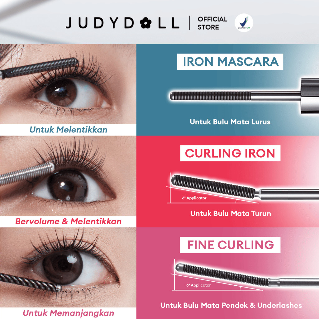 Joy Group Judydoll Fine Curling Iron Mascara Black