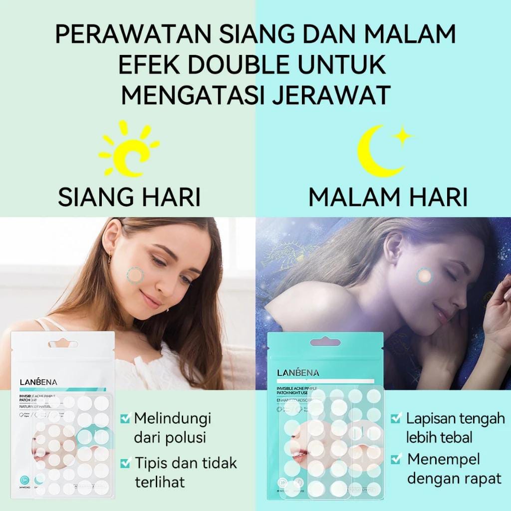 LANBENA Indonesia LANBENA Invisible Acne Pimple Patch Day Use