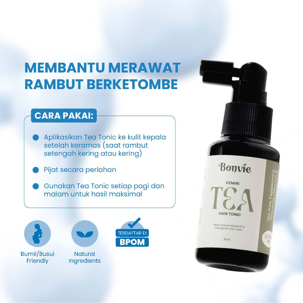Kreasi Semangat Muda Bonvie Kemiri Tea Hair Tonic
