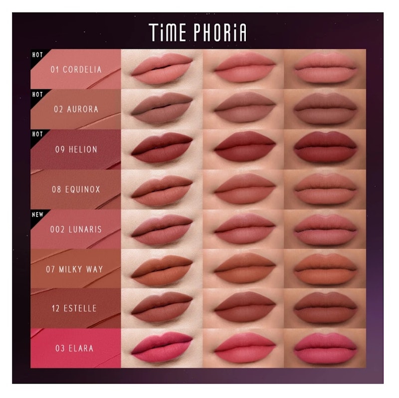 Time Phoria Nebula Velvet Lip Cream 12 Estelle 4