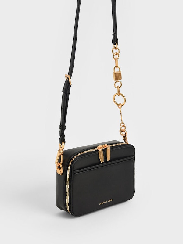 Tas Selempang Chunky Chain Handle Two-Way Zip 3
