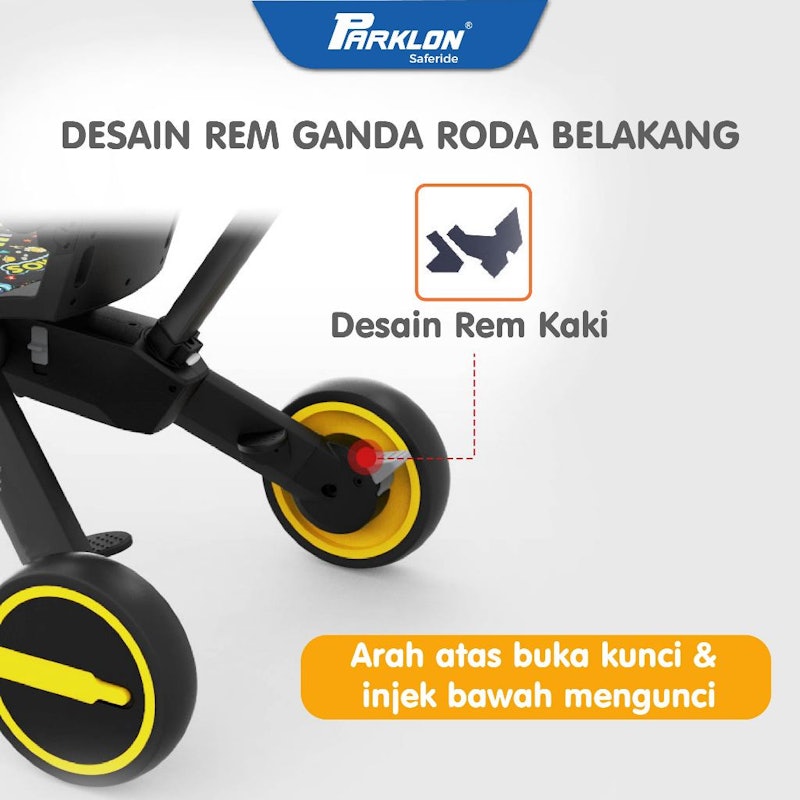 Parklon Saferide 7in1 Smart Folding Tricycle 5