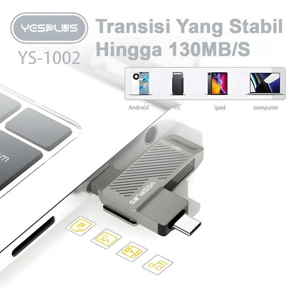 YESPLUS Dual Drive Rotatable 256 GB  YS-1002