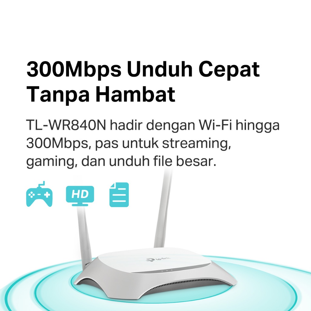 TPLink Indonesia TP-Link Router Nirkabel N 300 Mbps TL-WR840N