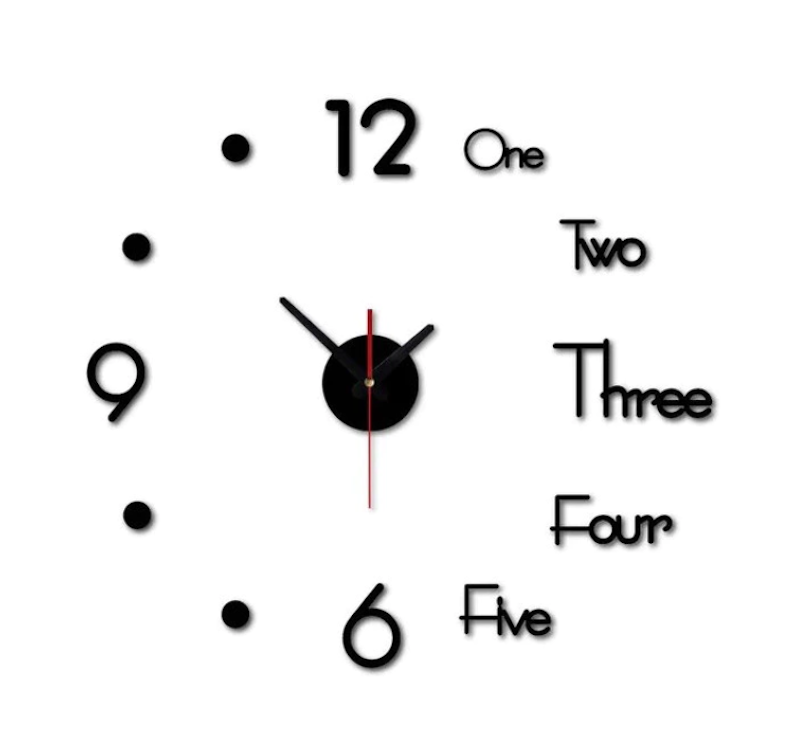 TaffHOME DIY Giant Wall Clock Sangtai 1