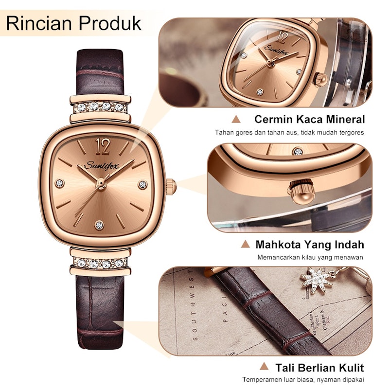 Sunlifex Jam Tangan Wanita Antik 4