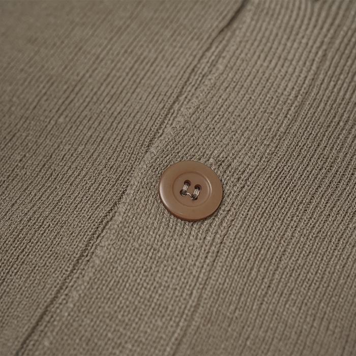 Gaya Kasual Indonesia Russ & Co Sweater Cardigan Knitting Rajut Tweed Brown