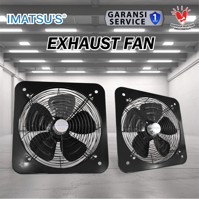 Imatsu Electric Indonesia Imatsu's Wall Exhaust Fan 16 inch ESN-FA16/1-IMS-BK-TY