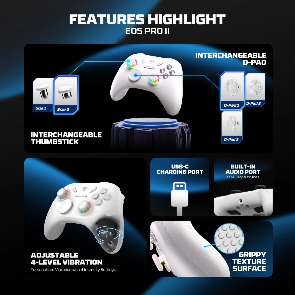 Fantech EOS PRO II Series Bluetooth Gamepad WGP15V2