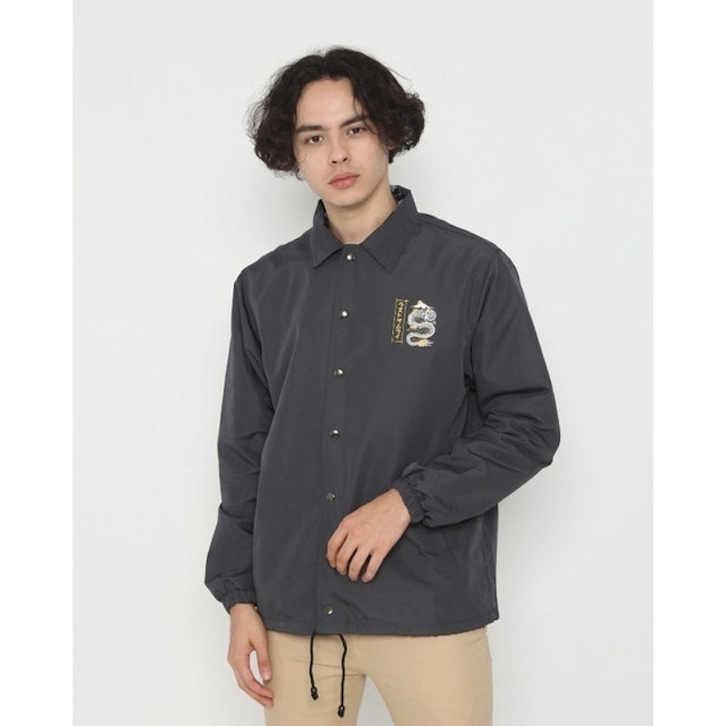Coach Jacket Art Of Peace Dark Grey 2