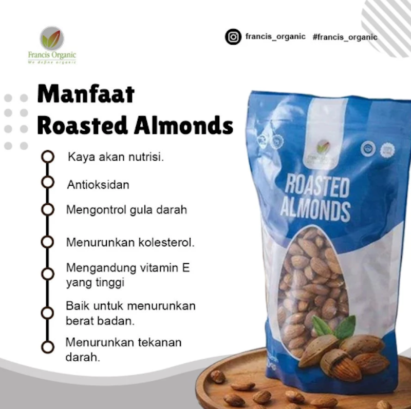 Francis Organic Roasted Almond Premium 3