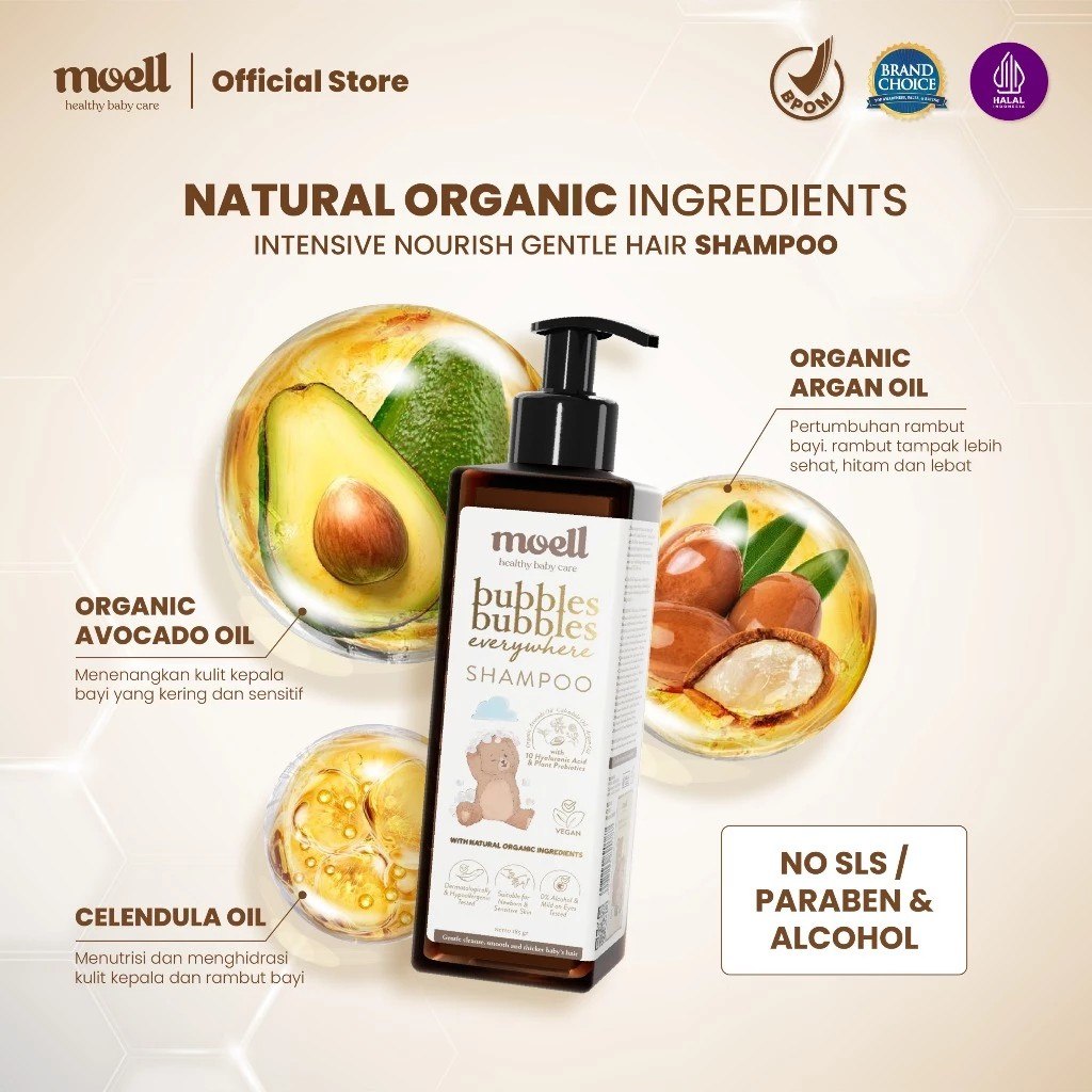 Moell Indonesia Sukses Moell Bubbles Bubbles Everywhere Shampoo