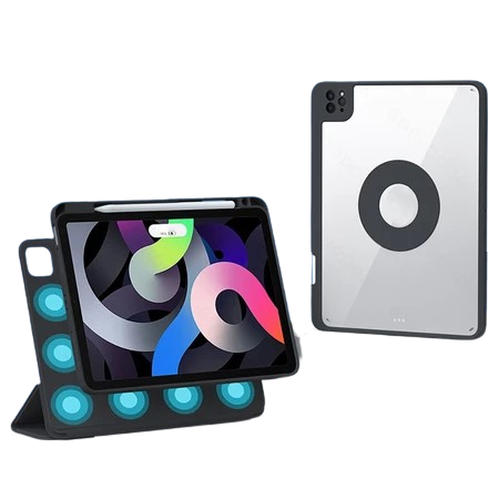 Goojodoq Upgraded Tablet Case 360 Degree Rotating for iPad Series