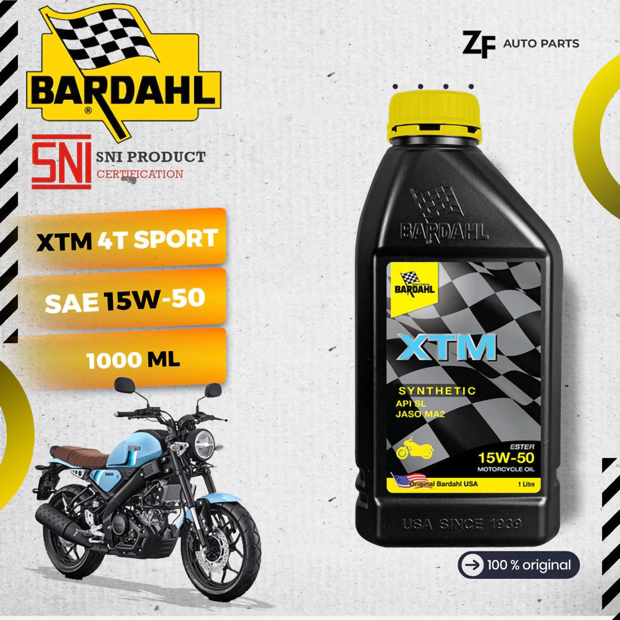 Bardahl Manufacturing Corporation Bardahl XTM 4T 15W-50