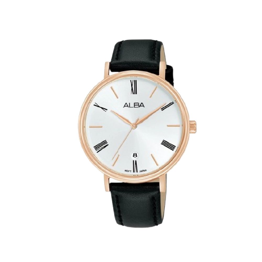 ALBA Jam Tangan Wanita Strap Kulit Quartz  ｜ AG8N88