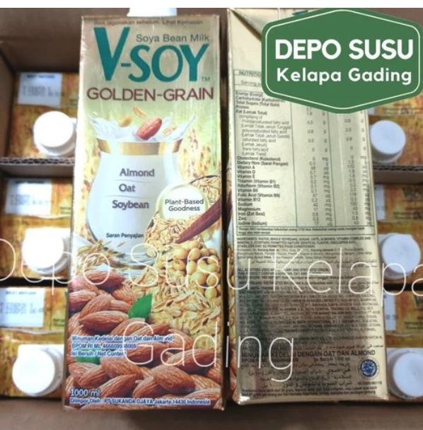 Sukanda Djaya V-SOY Soya Bean Milk Golden Grain