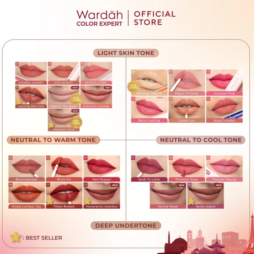Wardah Colorfit Lip Paint Around the World