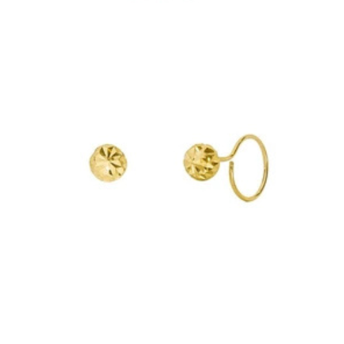 AYU Gold AYU Anting Mini Bling Dome Round Loop 16k Yellow Gold