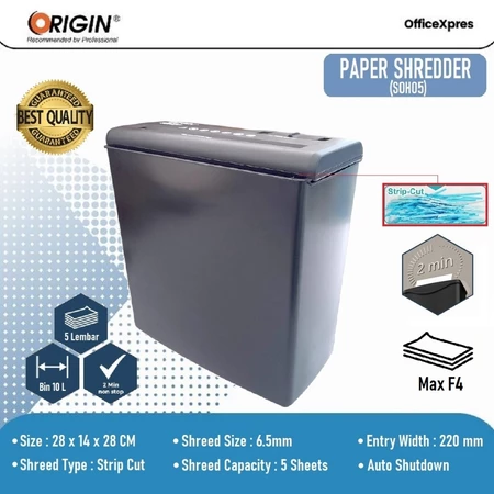  Origin Paper Shredder Soho 5 SDH05