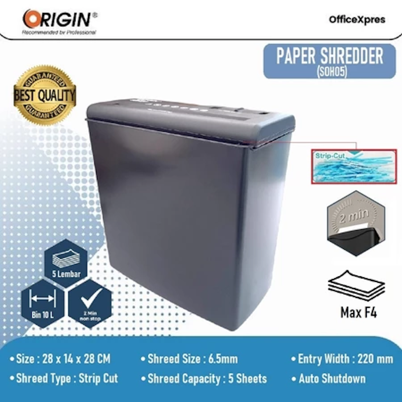 Origin Paper Shredder Soho 5 2