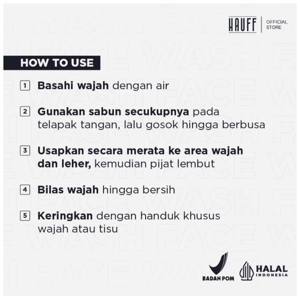 HAUFF Deep Clean & Brightening Face Wash 5
