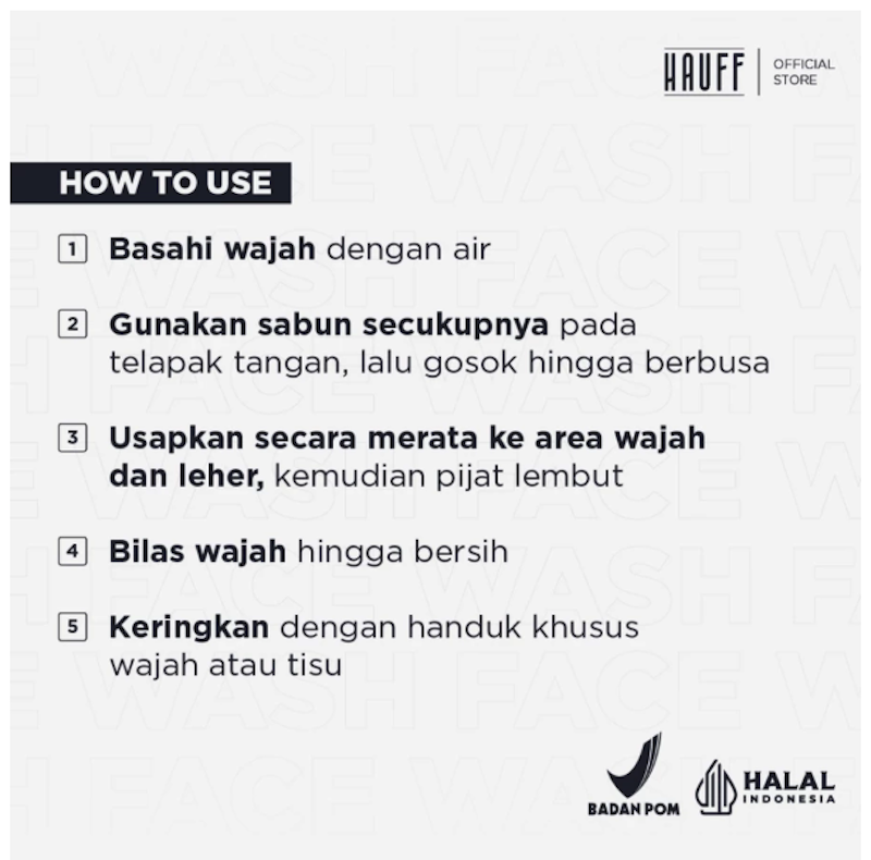 HAUFF Deep Clean & Brightening Face Wash 5