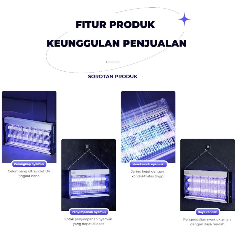 AOKI Insect Killer Lampu UV 22/30 Watt 3