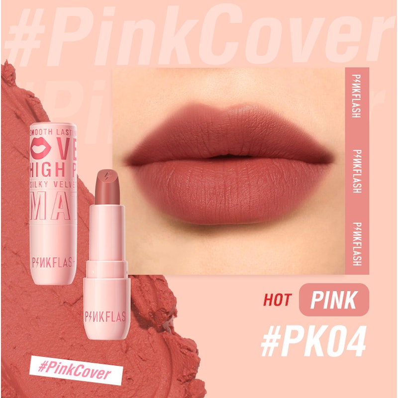 #PinkCover Velvet Matte Lipstick (PK04) 4