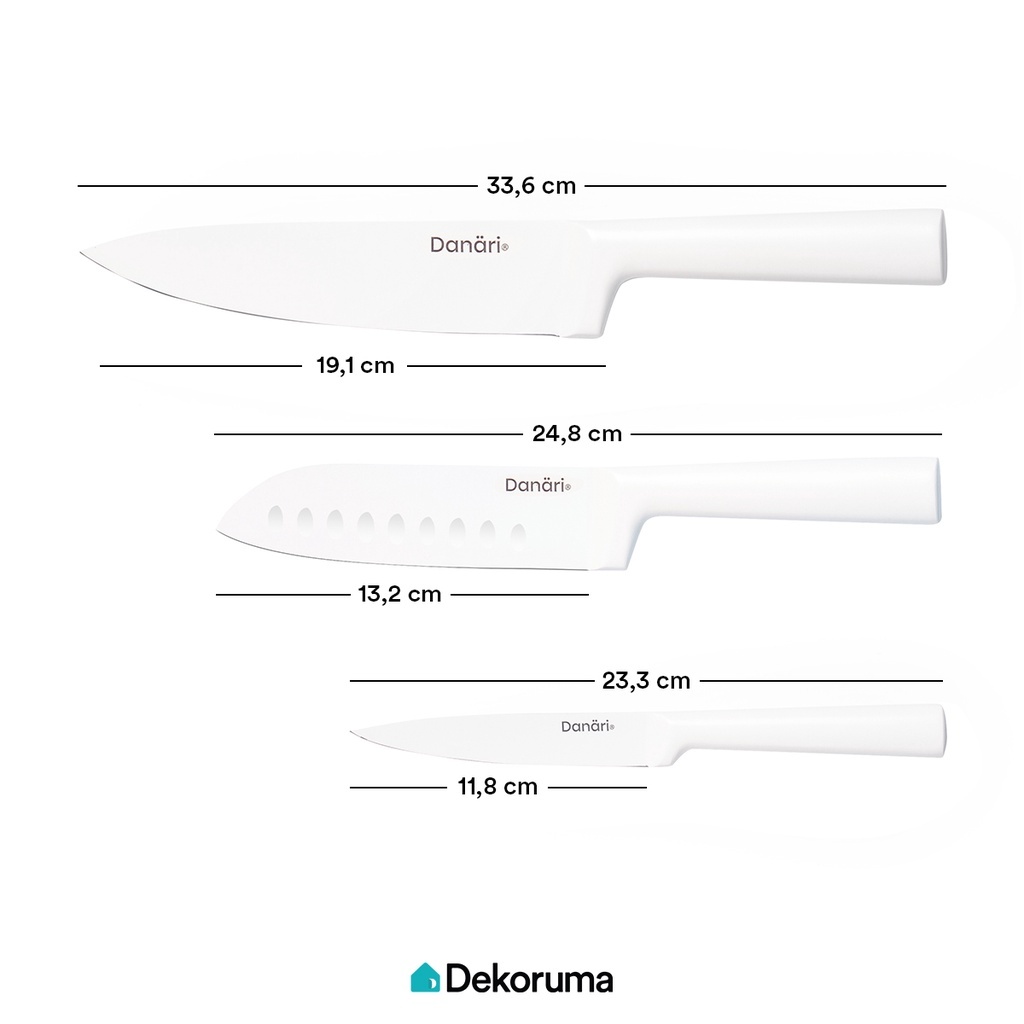 Dekoruma Inovasi Lestari  Danari® TAMA Pisau Santoku 12 cm