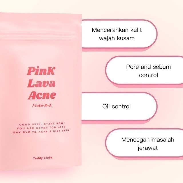 Teddy Clubs Teddy Clubs Pink Lava Acne Mask