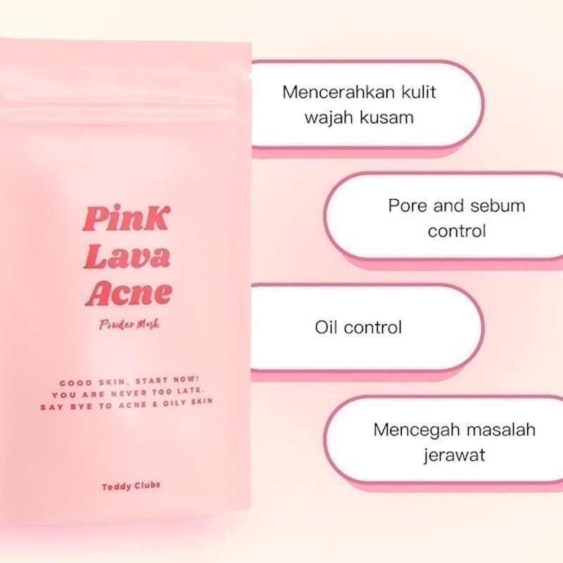 Teddy Clubs Pink Lava Acne Mask 2