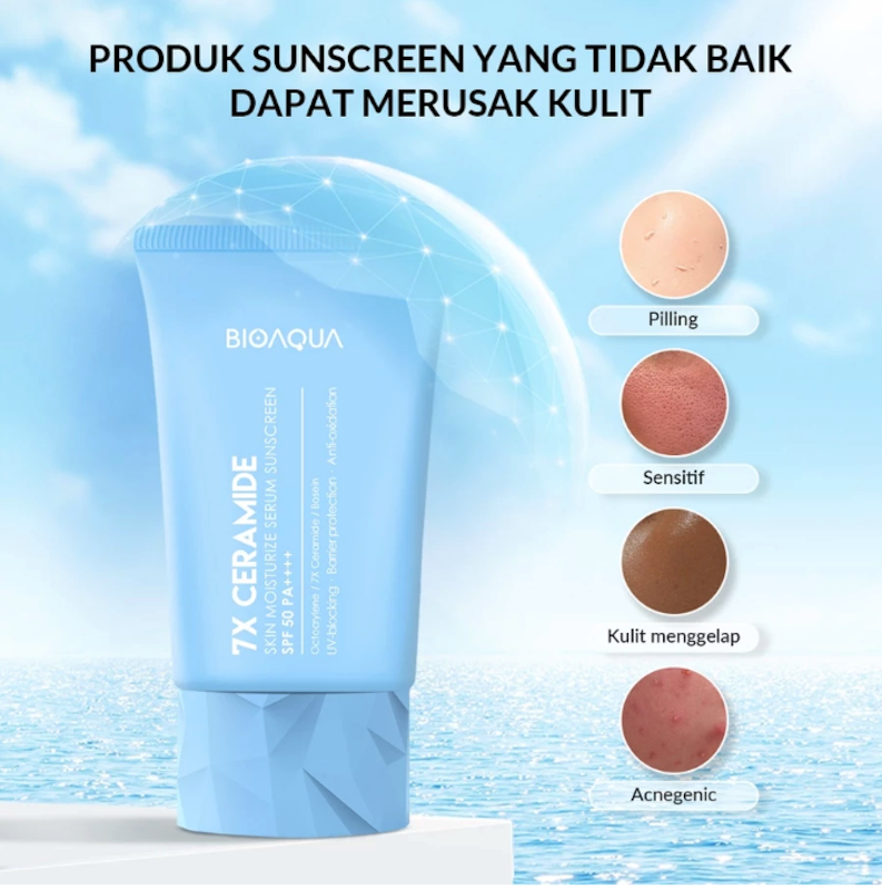 BIOAQUA 7X Ceramide Skin Moisturize Serum Sunscreen SPF 50 PA++++ 3