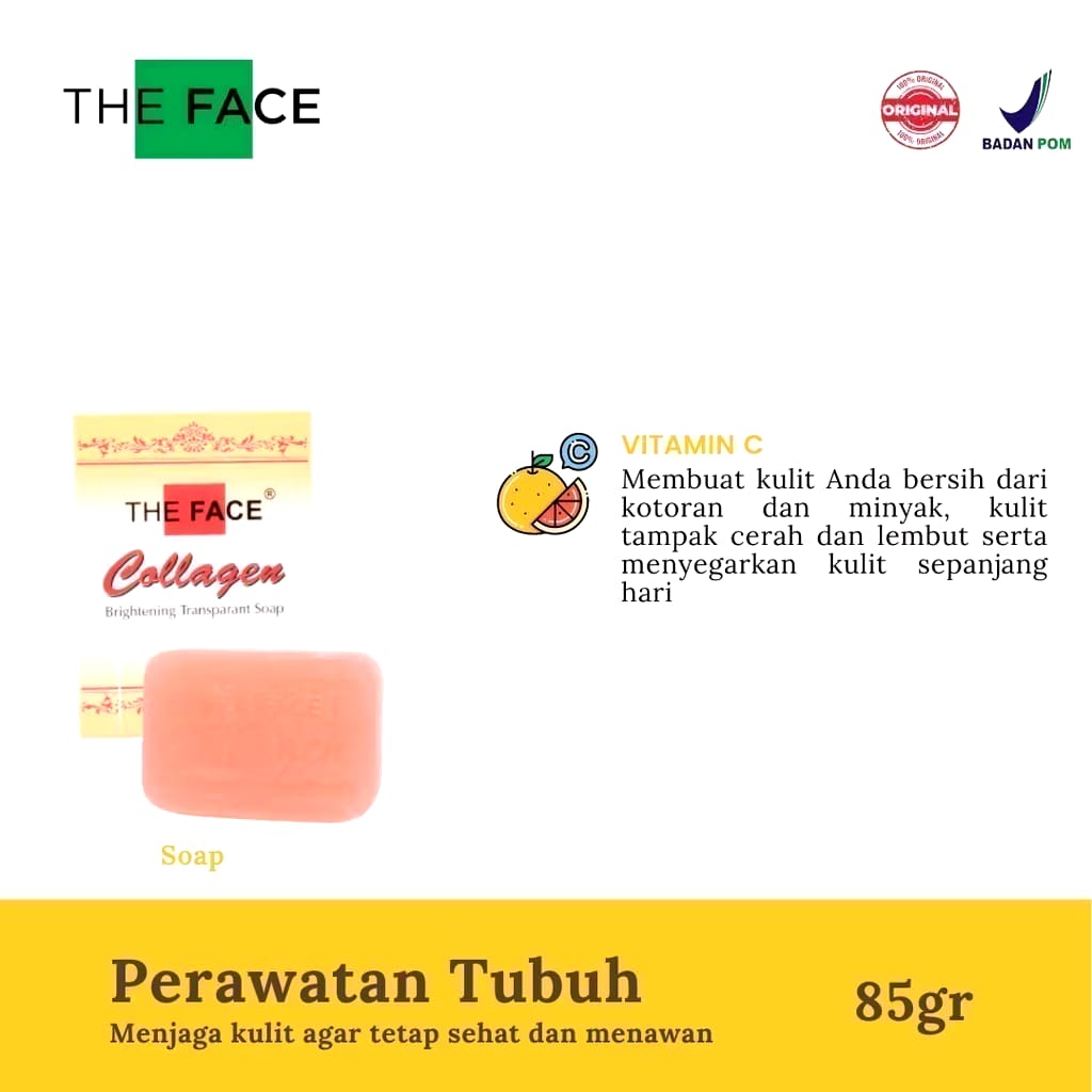  The Face Collagen Brightening Transparant Soap