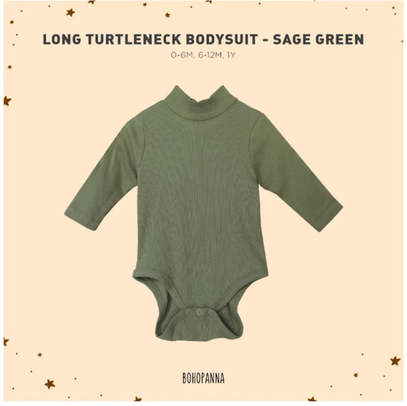 BohoPanna Long Turtleneck Bodysuit 3
