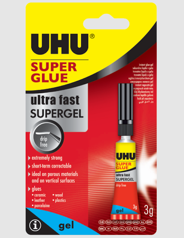UHU Super Glue Gel Blister