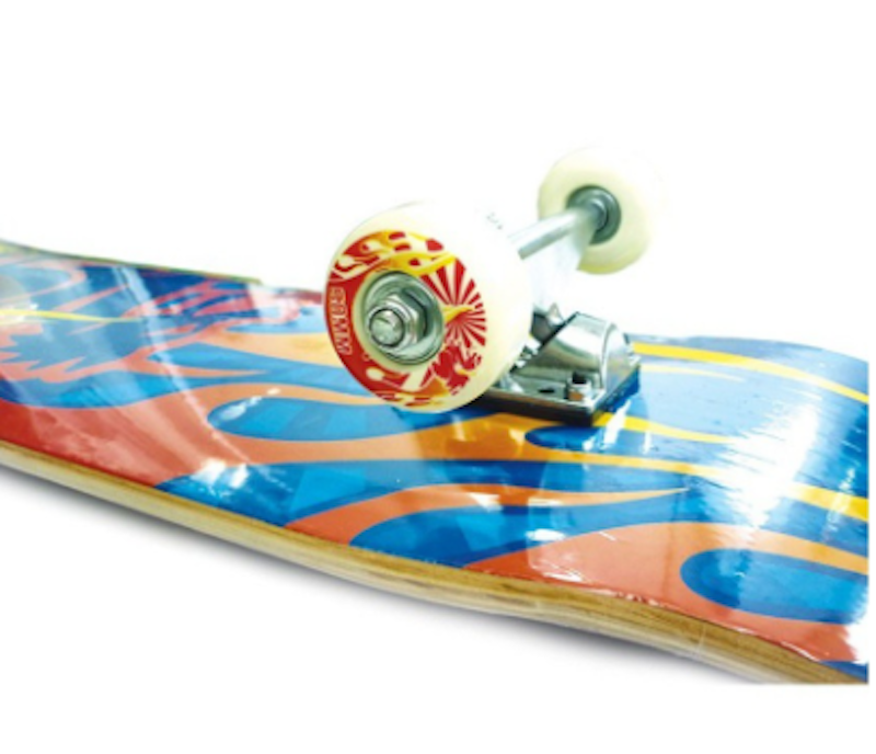 Skateboard Maple Blu-Red Fire 2