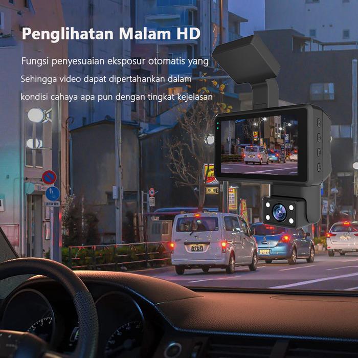 SCUDOS Dashcam Mobil 1440P Dual Lens  2