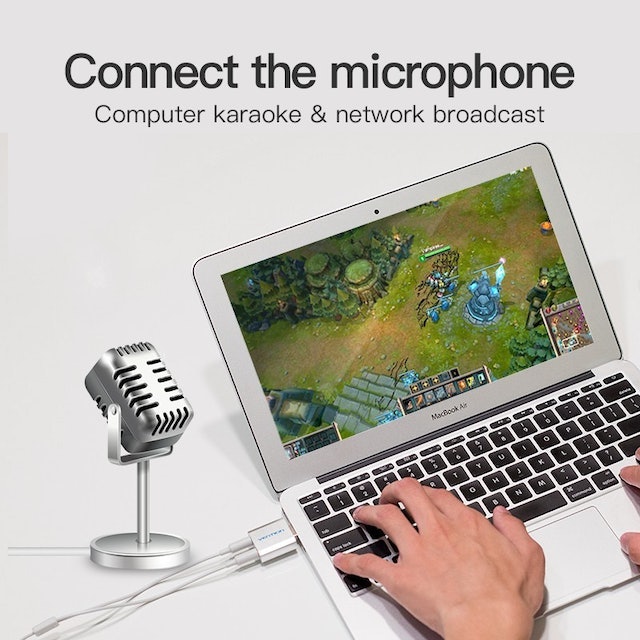 Sound Card Converter USB To 3.5mm Audio Splitter  4