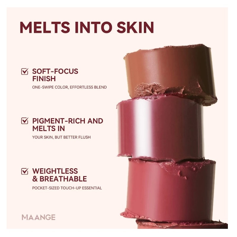 MAANGE Softlight Pigmet Blush Stick #O201 5